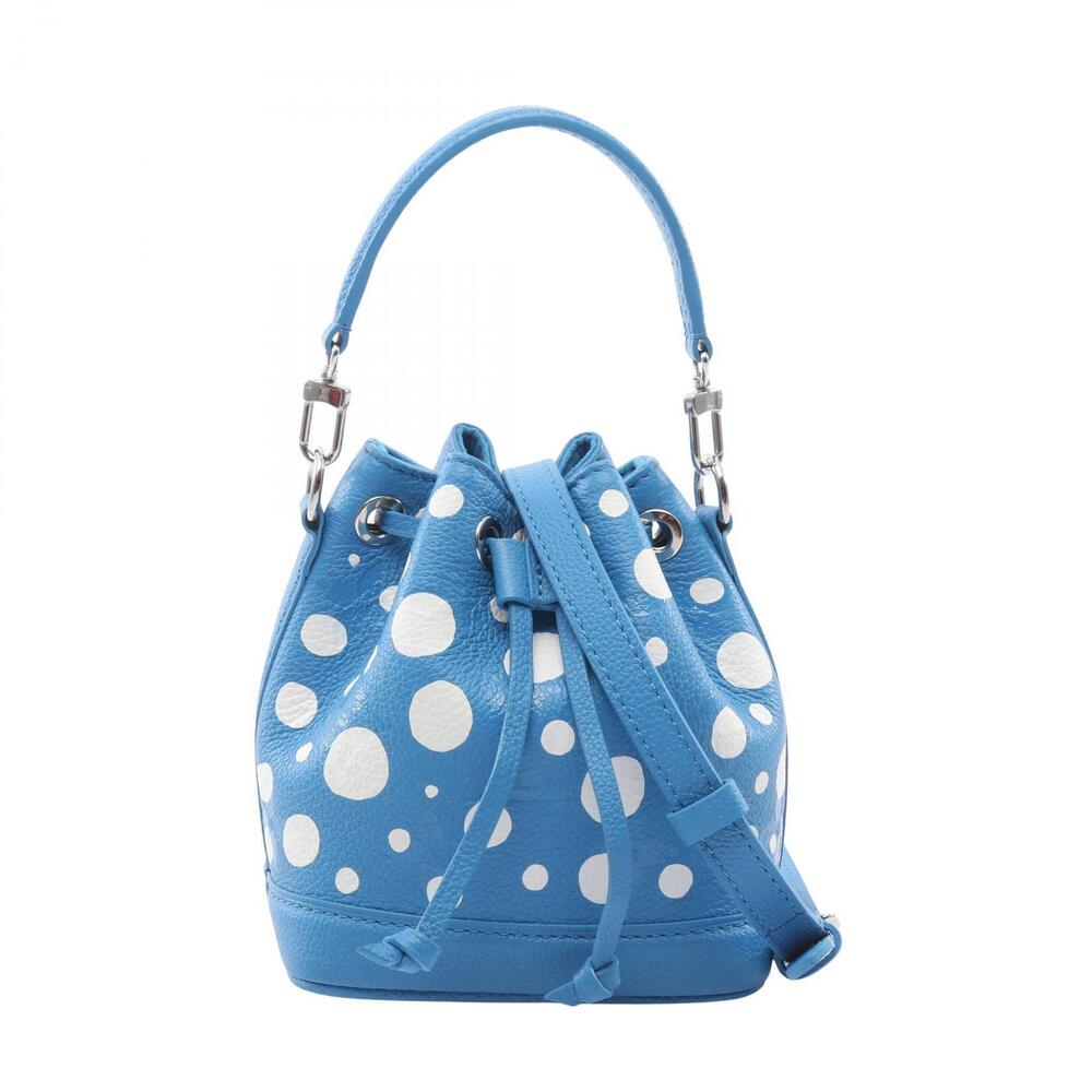 Louis Vuitton Yayoi Kusama Noe Infinity Canvas Leather Shoulder Bag Blue White